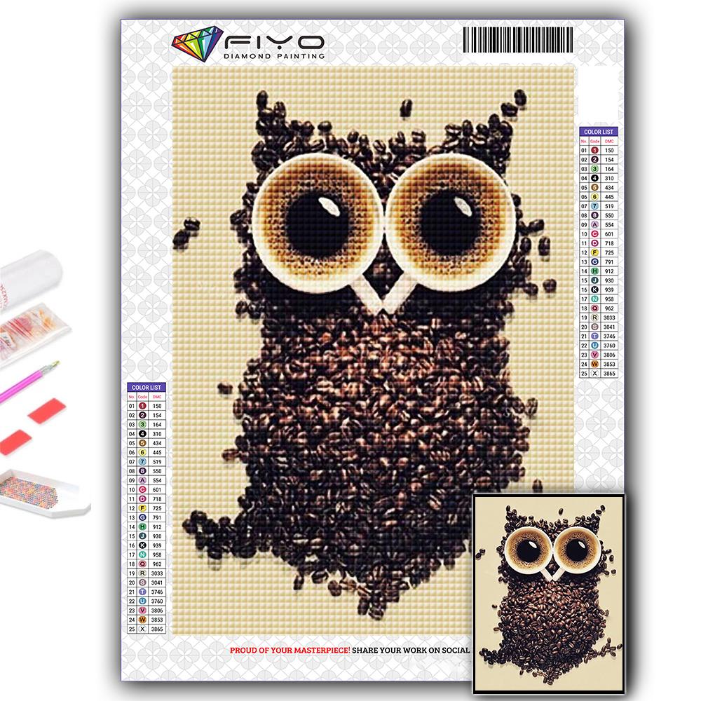 

DIY 5D алмазная живопись животное Сова набор для вышивки крестом полная дрель вышивка мозаика художественная картина стразы подарок Full Square 20X30CM