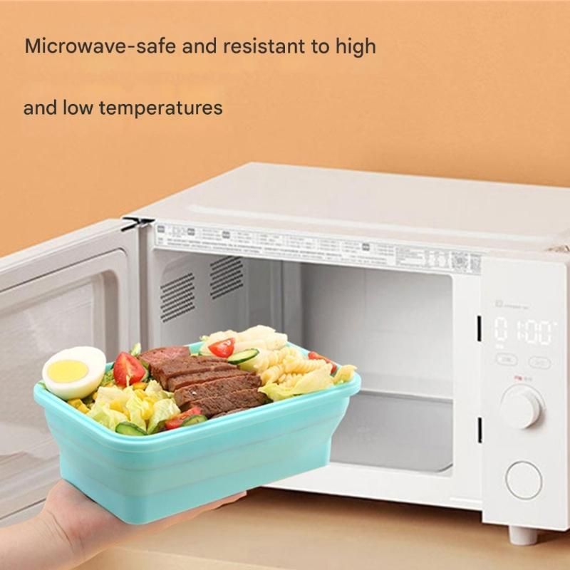 Food Container Microwave Safe Easy Space Saving Design for Kitchen Office Travel
