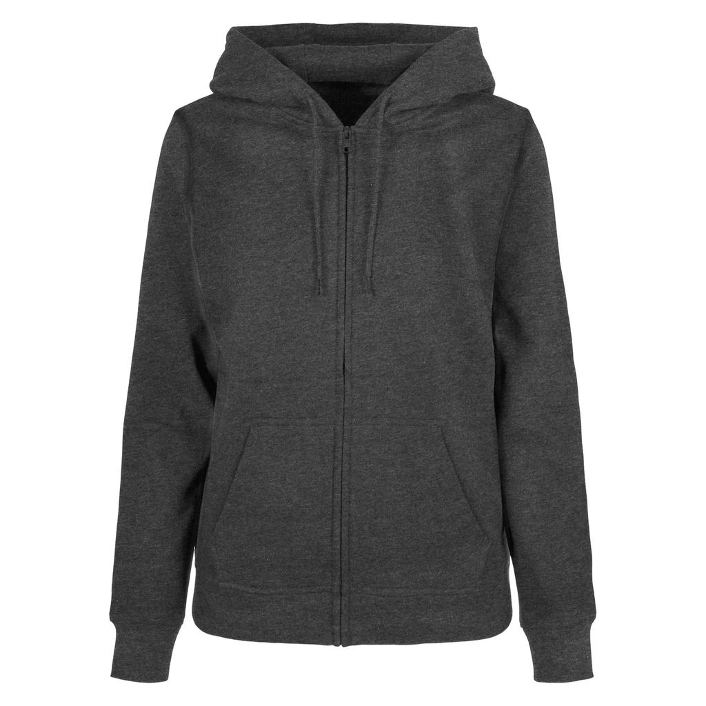 Build Your Brand Womens/Ladies Basic Full Zip Hoodie