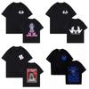 Unisex Damen Rapper Jul Print T-Shirt Y2K Ästhetik Sommer Baumwolle Kurzarm Locker Lässig Hip Hop Streetwear Oversize Tägliche Oberteile