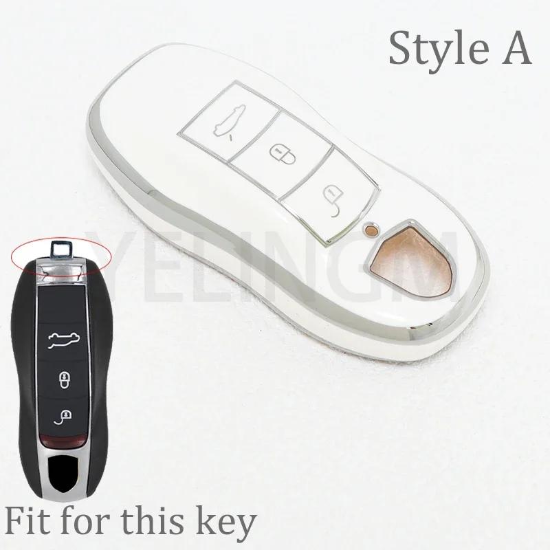 Car Key Fob Case Cover Shell For Porsche Panamera Spyder Carrera Macan Boxster Cayman Cayenne 911 970 981 991 Protector