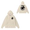 Mens Oversized Hooded Sweatshirt With Letter Print Heavyweight Cotton Winter Streetwear Style