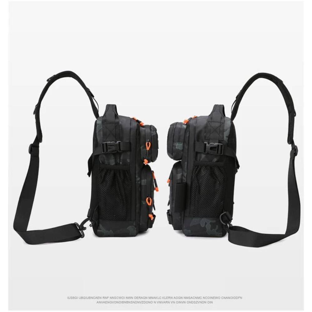 Tactical FIshing Bag Backppack Chest Sling Outdoor FIshing Lure Rod Men Sports Handbags Shoulder Laser Molle Hunting Hiking Bags