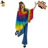 Halloween adult big girl's various retro hippie capes' women's hippie party costumes