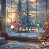 Window Stickers, Snowflakes, Glitter Christmas Decoration Window Stickers, Static Christmas Window Stickers(1PC)