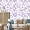 Hippie Wallpaper Background White and Lavender for Living Room and Bedroom 50x1000