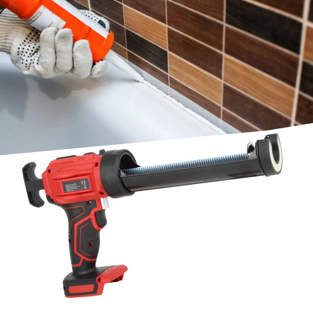 Electric Caulk Gun High Efficiency Easy To Use LED Display Cordless Caulking Gun Speed Adjustable for Home DIY Projects