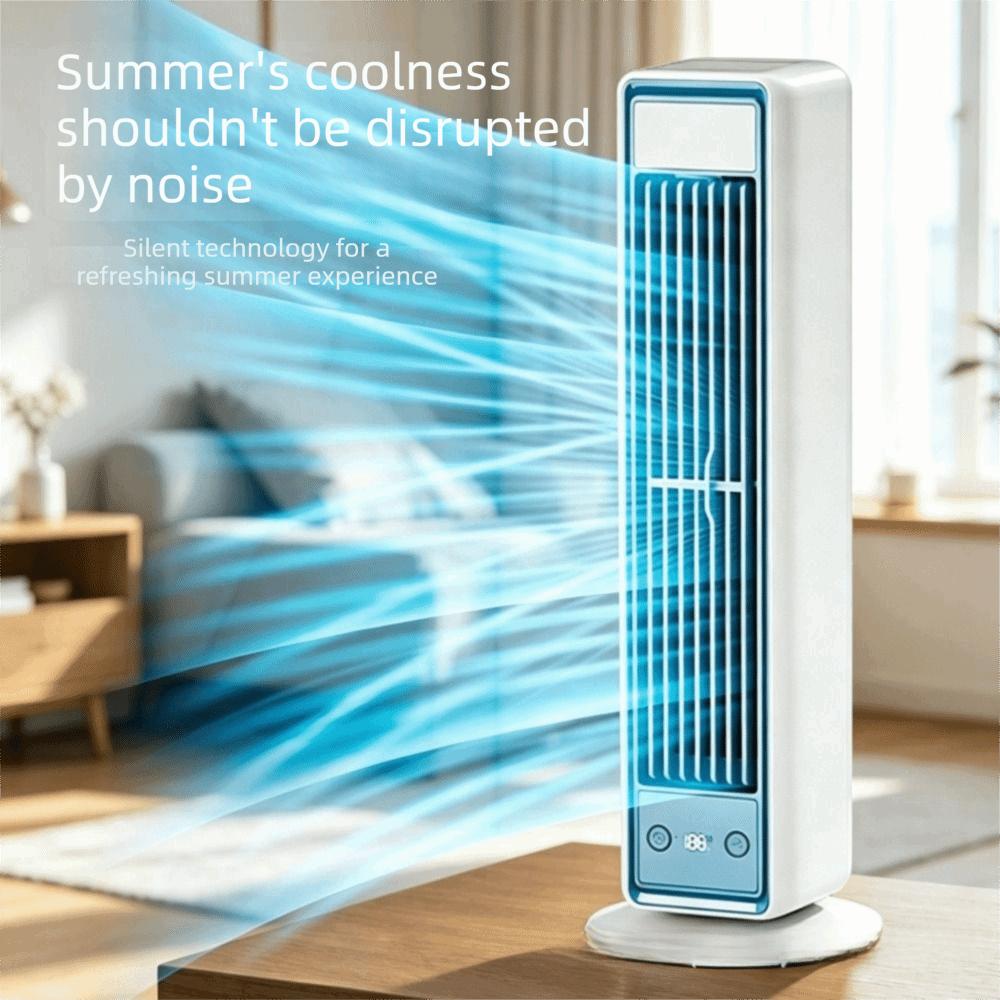 Multi-Dimensional Tower Fan Silent Leafless Fan Remote Control Electric Fan Summer Cooling