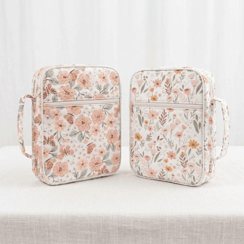 Gesteppte Baumwoll-Buchaufbewahrungstasche Staubdichte Schutztasche Hochwertige Buchtasche Schulbedarf