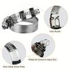 10pcs Adjustable Stainless Steel Worm Gear Hose Clamps - Perfect For Fuel Pipes!