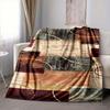 1Pc Abstract Colorful Blanket Soft And Comfortable Casual Warm Camping Travel Christmas Halloween Xmas Gift M92820