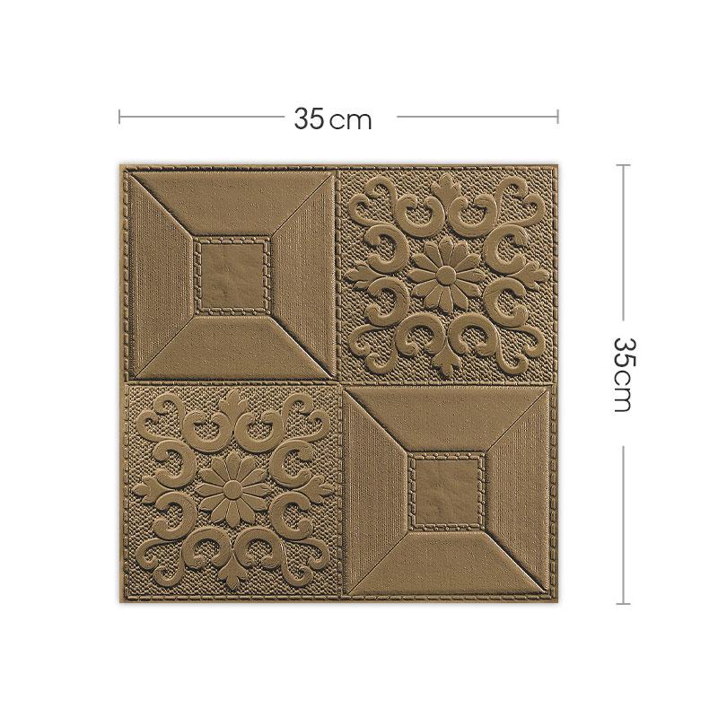 35*35cm 3D Stereo Wall Stickers Self-adhesive Ceiling Decorative Stickers Living Room Bedroom TV Background Waterproof Wallpaper