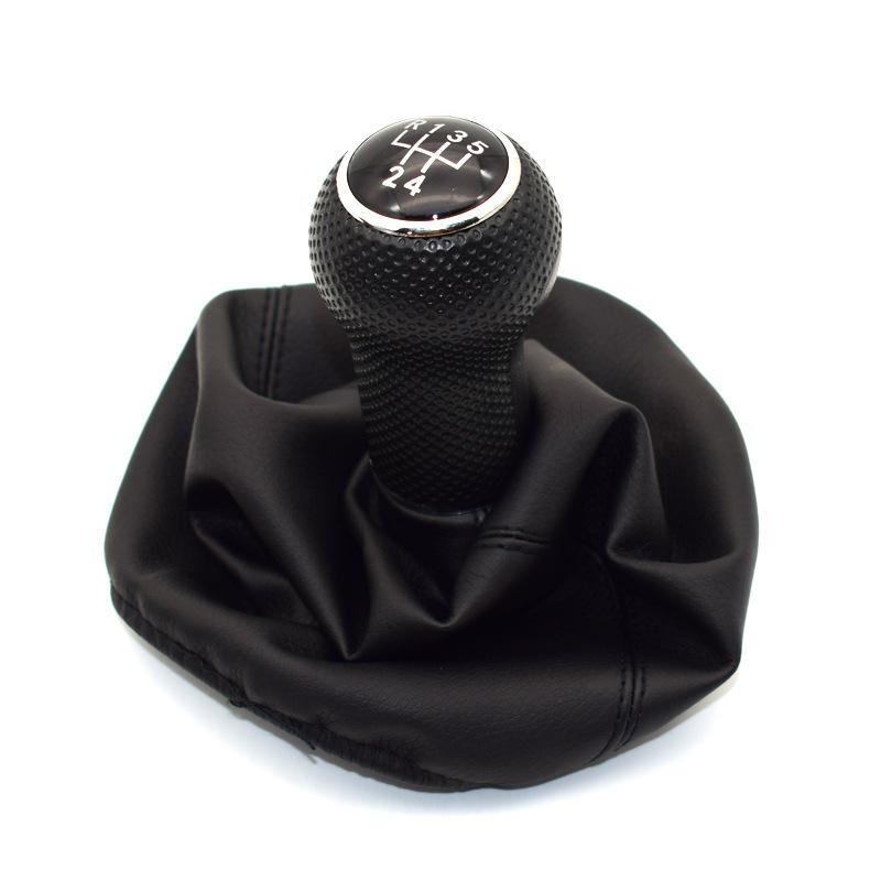 For Seat Ibiza 2002 2003 2004 2005 2006 2007 2008 2009 2010 Car-Styling 5 Speed Gear Stick Shift Knob with PU Leather Boot