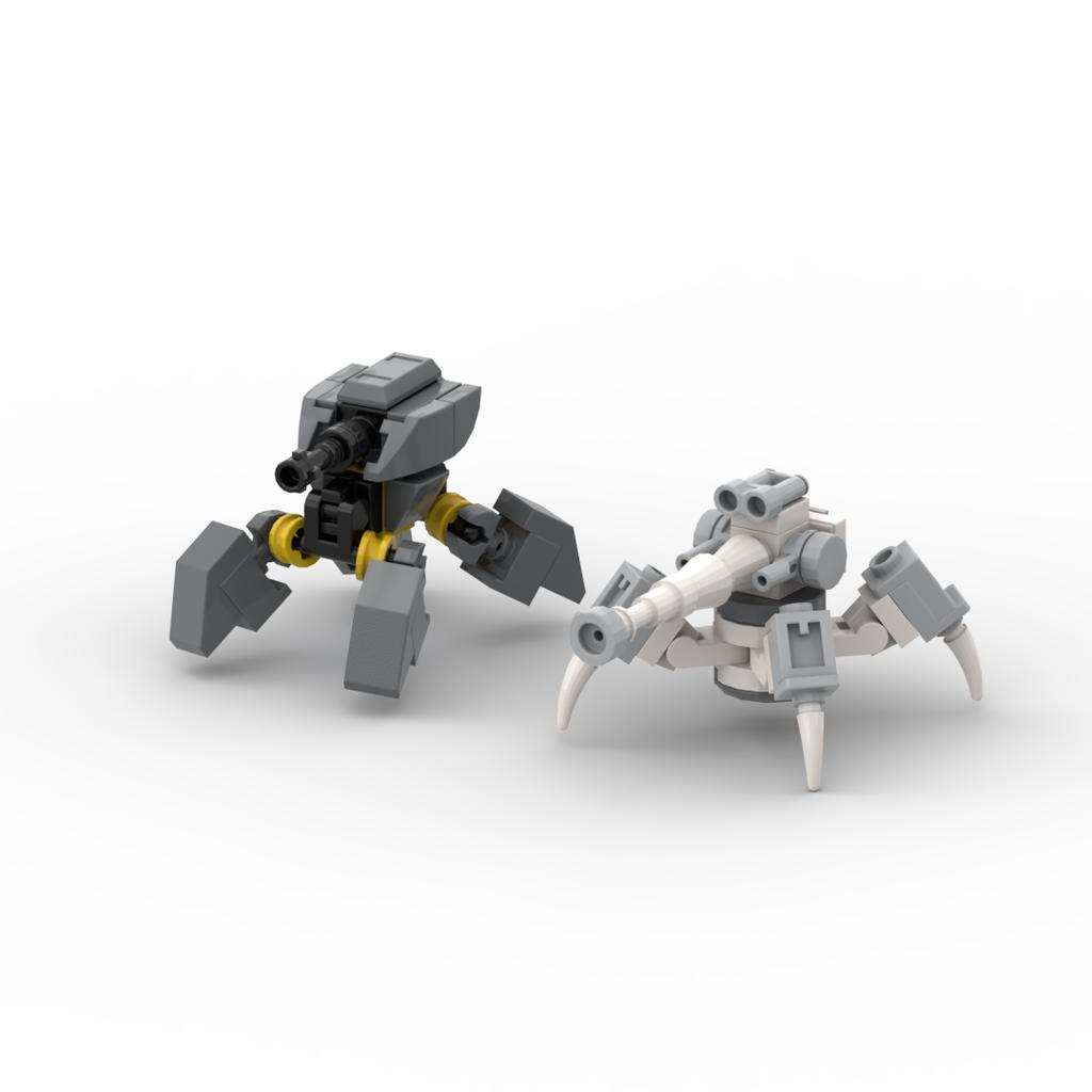 MOC Building Blocks Military WWII Series Quadruped Mech Robot Assembly Model Educational Toy for Boys Gift Collectible