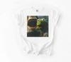 Unisexs Retro Smoking Frog Meme Graphic Oversized Streetwear Short Sleeve All Season Cotton Casual Tee