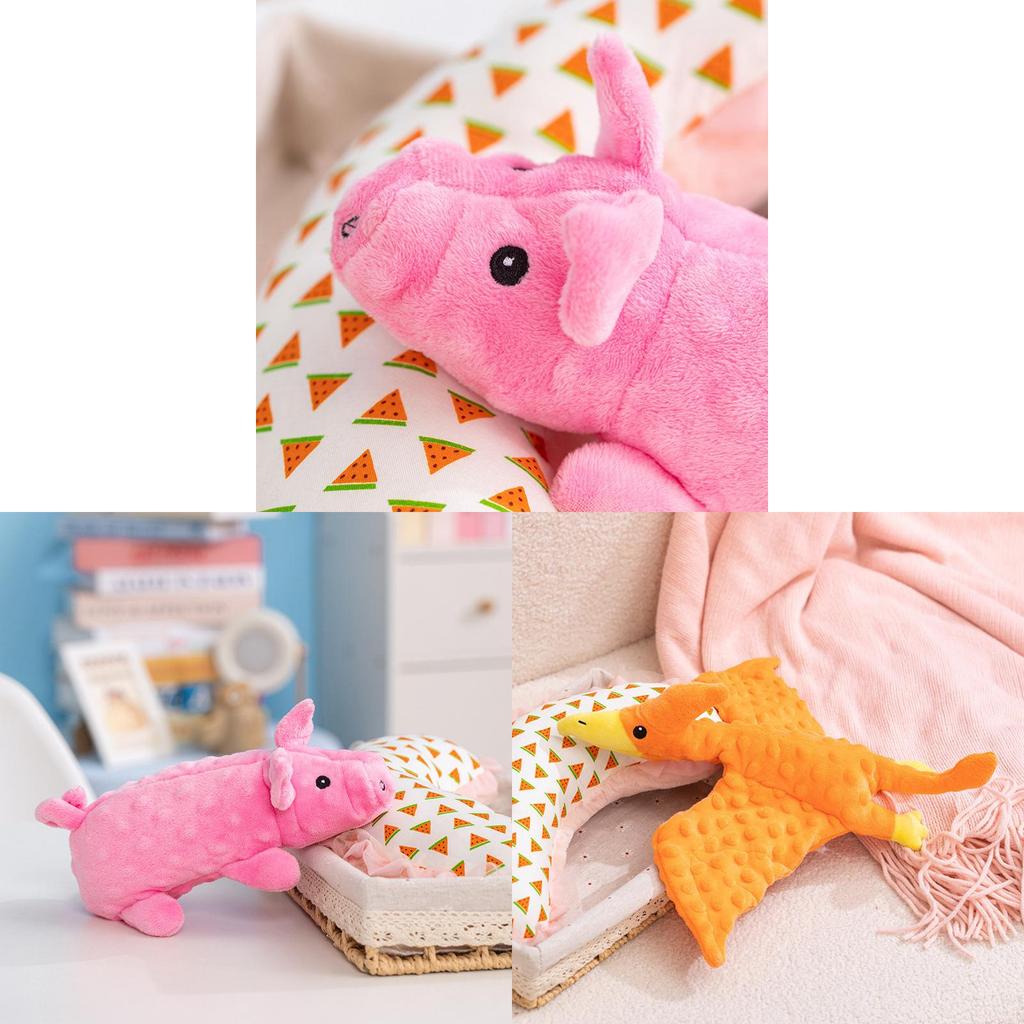 Dinosaur Pig Plush Toy With Sound For Kids Kids Gift Plush Animal Soft Stuffed Doll