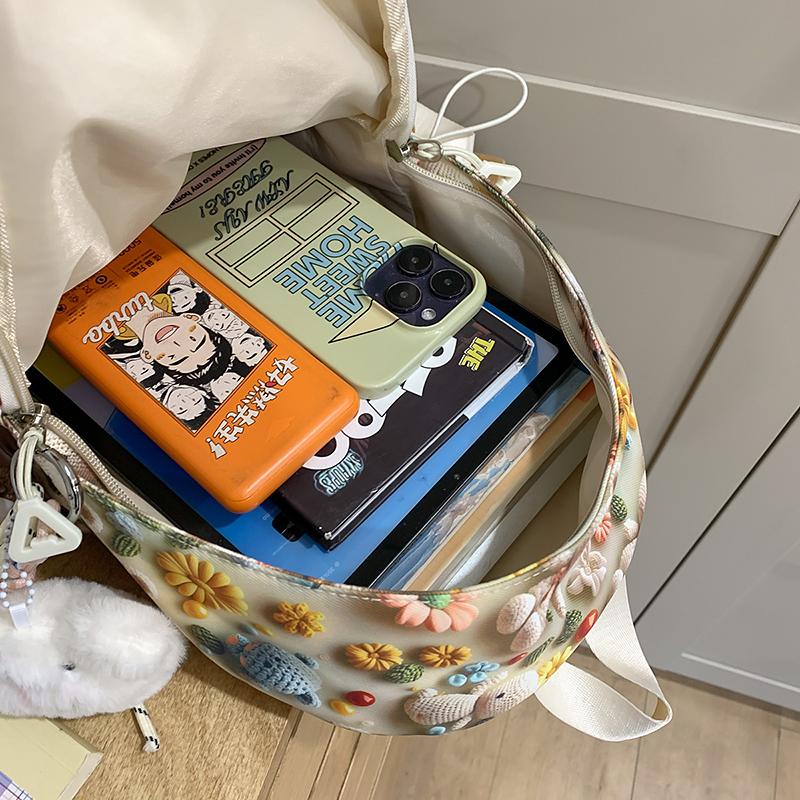 Three-Dimensional Cartoon Backpack for Junior High School Students Lightweight Schoolbag Printed Small Backpack