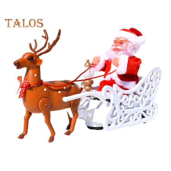 

Санта-Клаус Музыкальная кукла Рождественский Санта, восхождение по лестнице, бусины, подвесные украшения, электрические детские игрушки для рождественской елки, свадебной вечеринки D