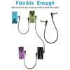 6PCS Space Saving Guitar Effects Cable Flexible Ribbon Design 15cm Length Suitable for Microphones and Sound Interfaces