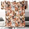 Chihuahua-Printed Sofa Blanket , Warm and Comfortable Throw Blanket Sofa Bed Sofa Camping Trip, the Best Gift.