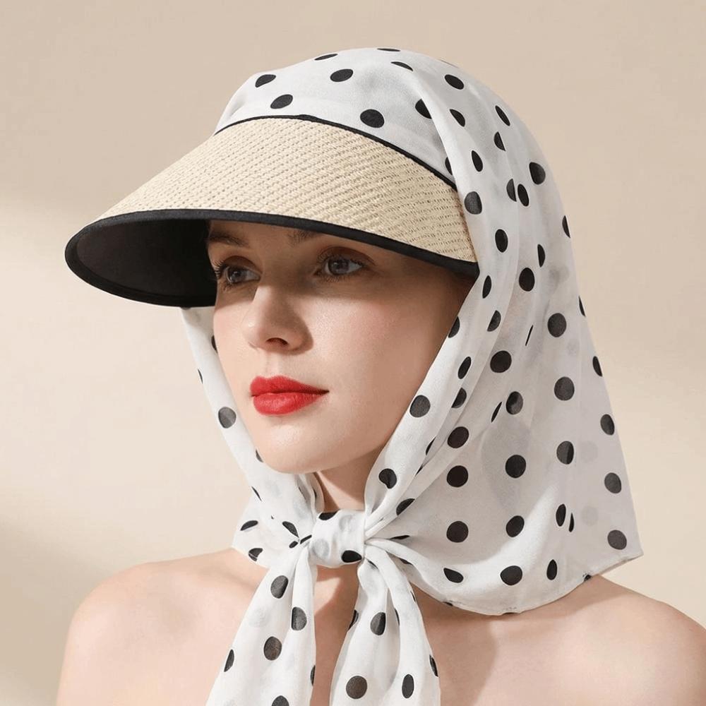 Korean Style Scarf Baseball Cap Y2k Strappy Scarf Hat Casual Strappy Bandana Hat Summer