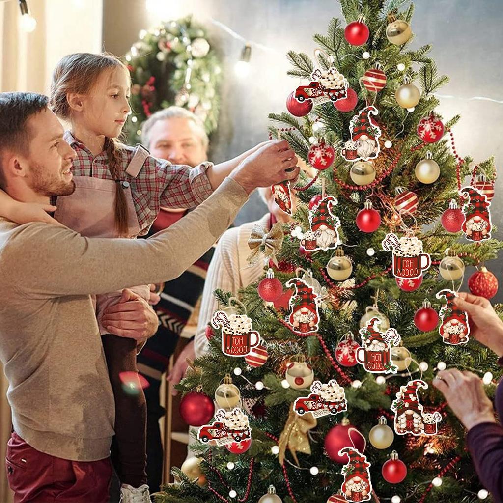 12 Stück Weihnachtsbaum-Hängeornamente Gesichtsloser Puppen-Papieranänger Weihnachtsdekorationen für Zuhause 2026 Navidad Neujahr 2026 Geschenk