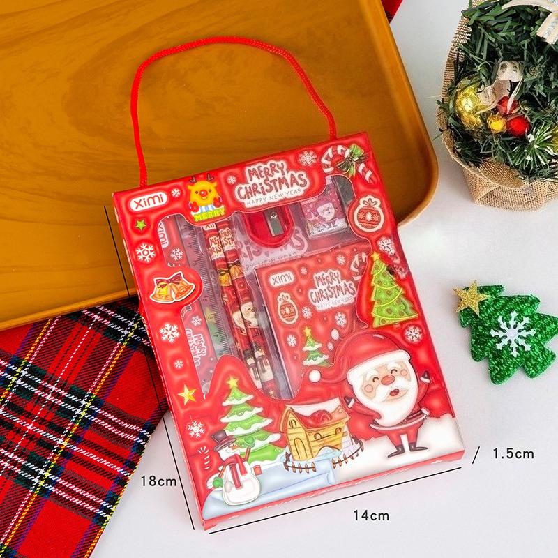 6 In 1 Stationery Set Primary School Children Learning Gift Box Pencils Kindergarten Birthday Gift Prizes Study Stationery Set