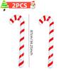 1-10PCS 35 Inch Inflatable Christmas Candy Cane for Christmas Decorations, Outdoor Holiday Decorations Christmas New Year Gifts