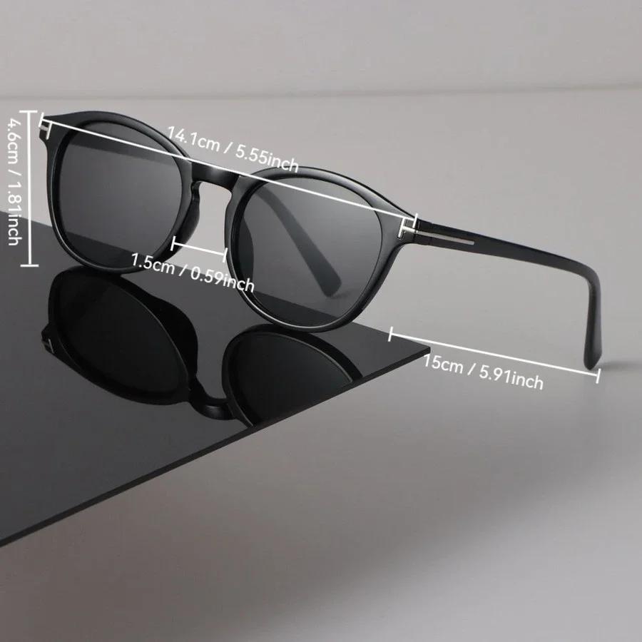Luxury Round Sunglasses Women Men Cool Brand Designer Mirror Sun Glasses Female Male Black Colors