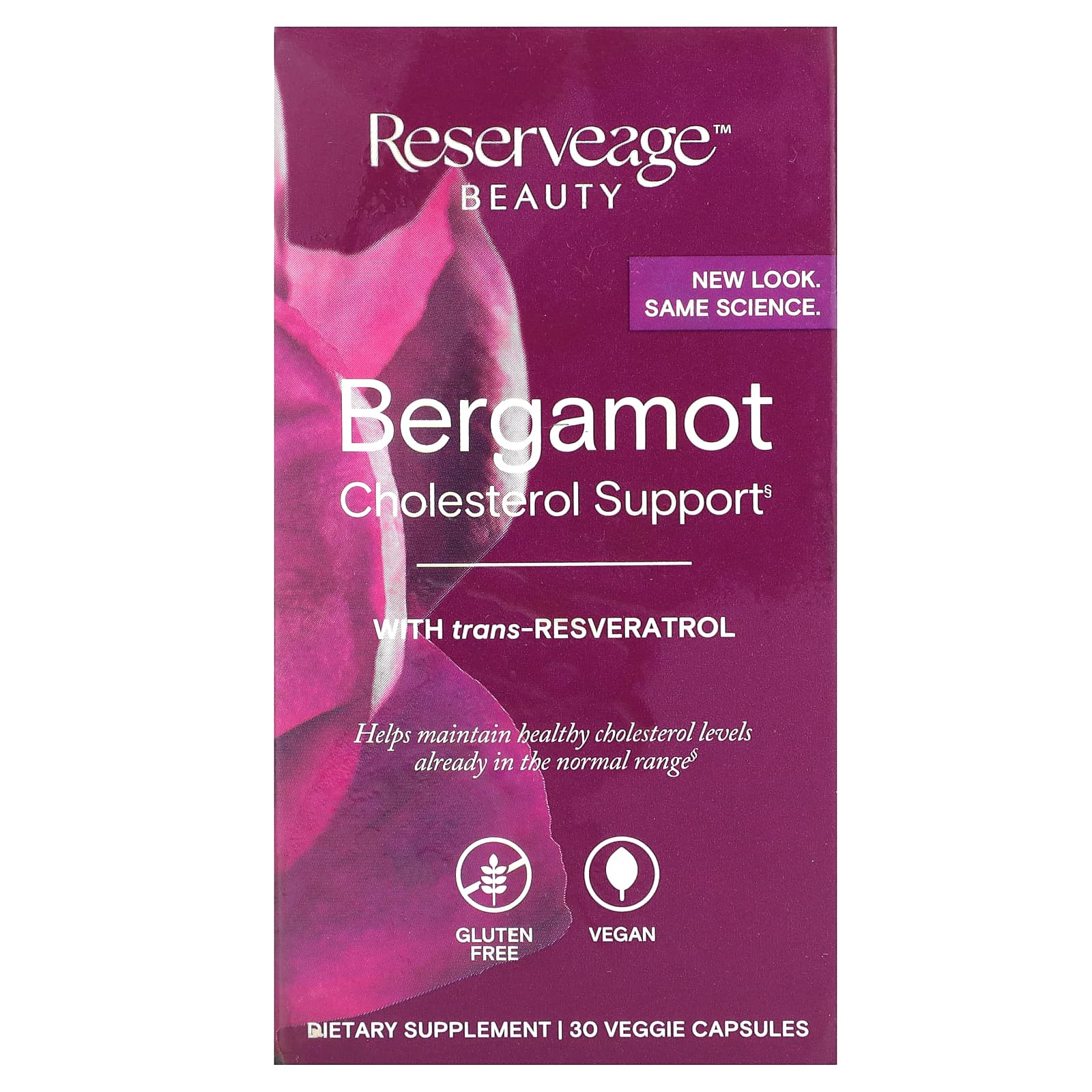 

Bergamot Cholesterol Supplement, Veggie Capsules 30