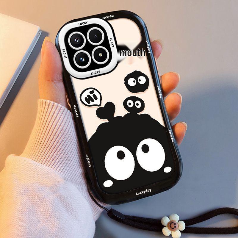 Xiaomi 17 Pro Black & White Little Coal Ball Phone Case: High-End, Full Coverage, Drop-Proof Protection.