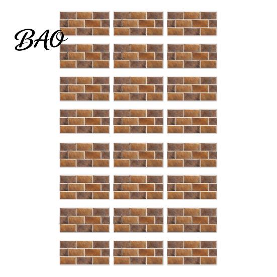 Cover Wall Defects Stickers Self-Adhesive PVC Tile Stickers, Waterproof Mosaic Pattern Decals for Kitchen Bathroom Renovation Supplies Home