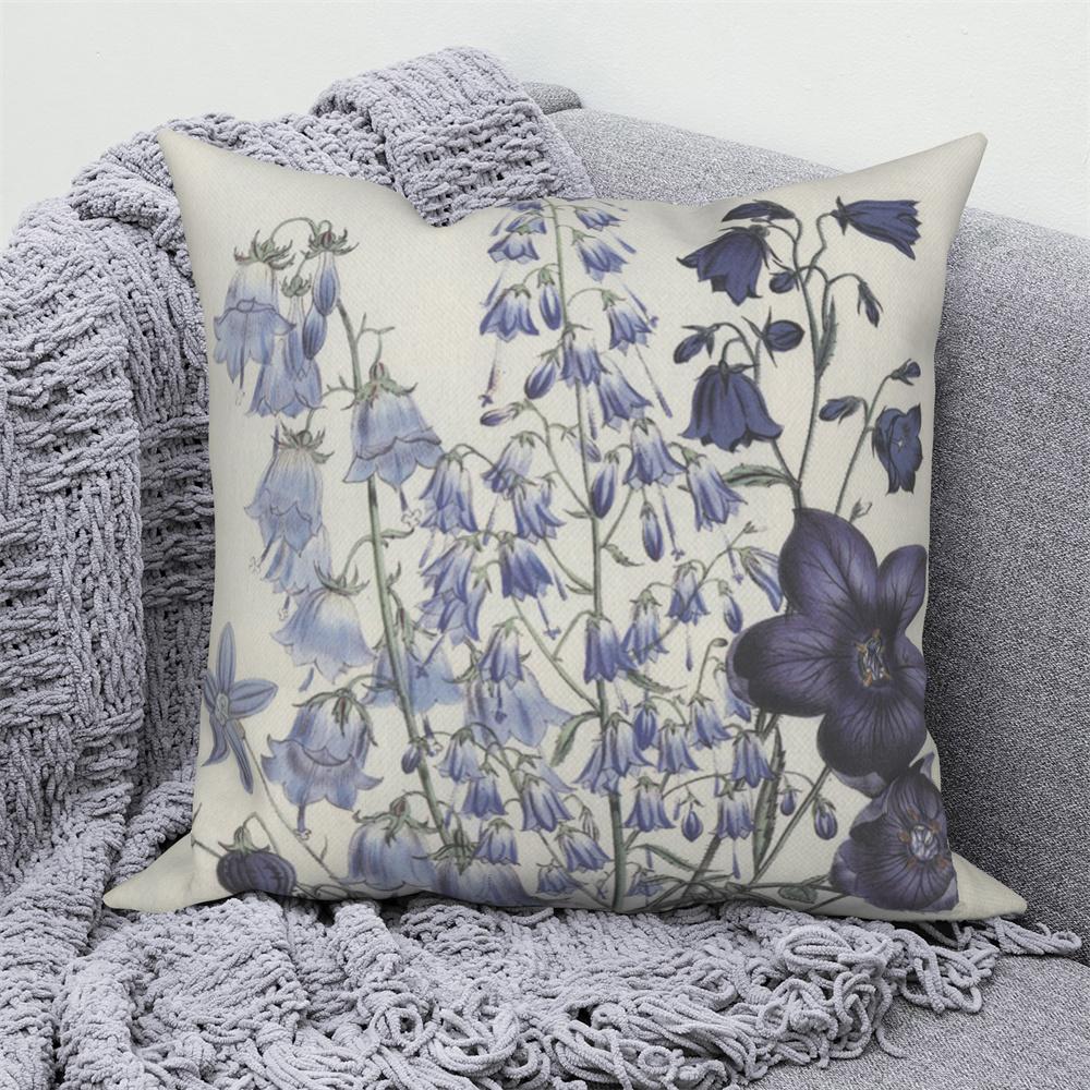 Juste De Coussin Florale D'interconnexion, Décor De Canapé De Maison De Ferme, Jeté De Voiture, Pivoine, Annie, Imprimé