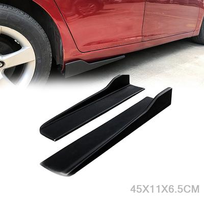2Pcs 45CM Car Side Skirt Rocker Splitters Winglet Wings Canard Diffuser Winglet