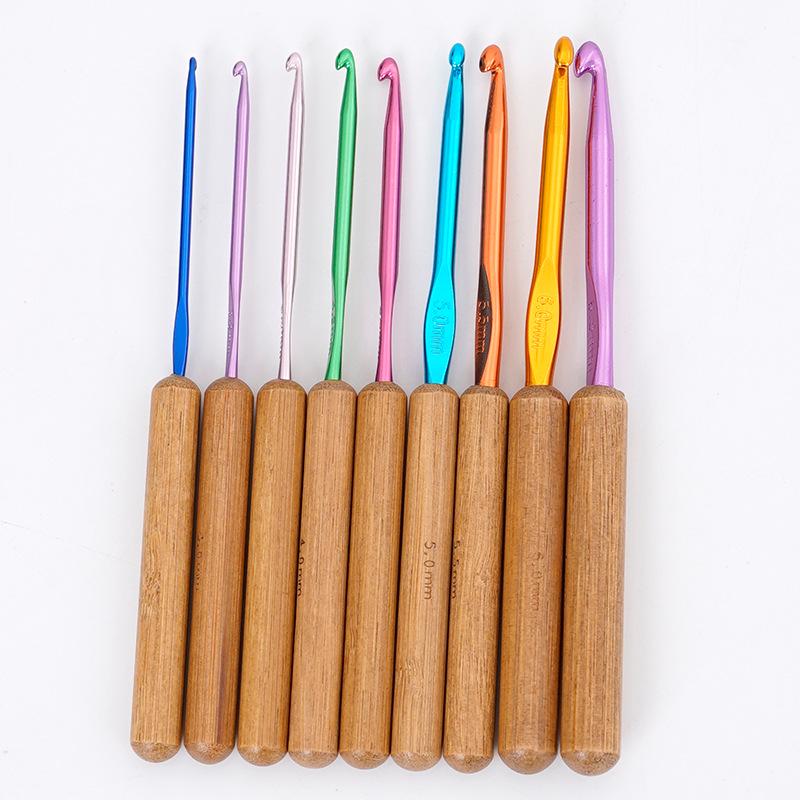 Handmade Multi-color Crochet and Knitting Kit: Yarn Balls, Doll, Bag