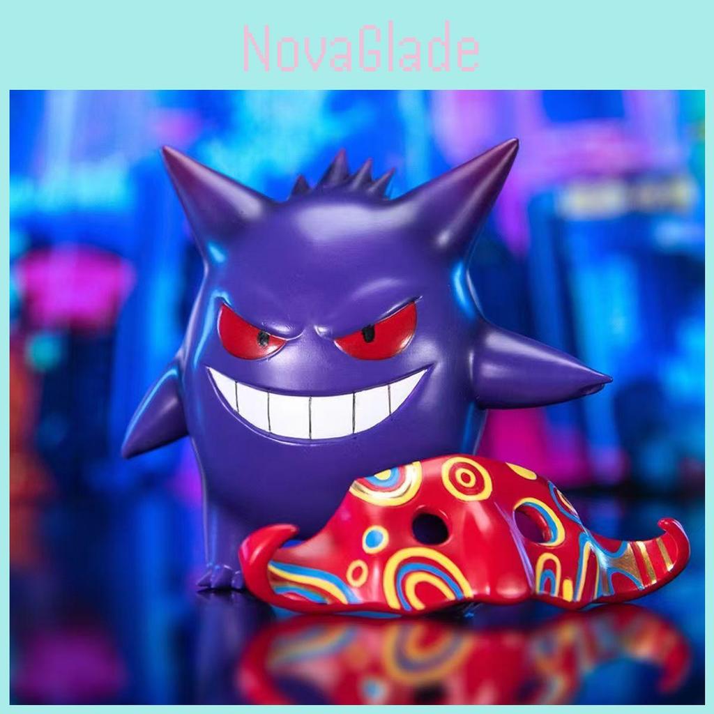 Adorable Gk Cartoon Toy Figure With Gengar Mask For Collectors Gifts And Car Decorations