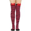 Holiday Lovely 3D Bowknot Striped Over Knee Thigh High Socks for Woman Clothing