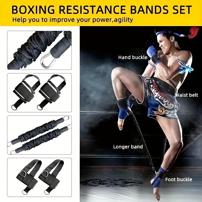12pcs Boxing Resistance Training Strap Set Heavy Duty Bands For Boxing Taekwondo Home Training Body Workout Fitness Equipment