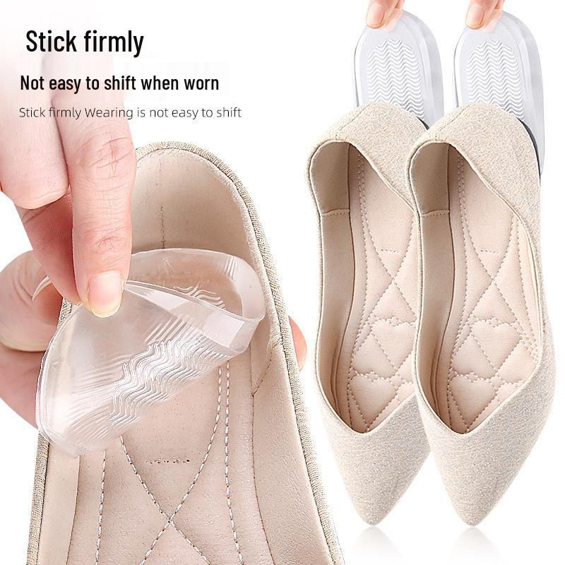 Water Pattern Non-Slip Shock Absorbing Heel Pads for Men and Women