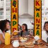 Vintage Happy Kwanzaa Decorations Door Banner Happy Kwanzaa Banner Harvest Backdrop Ns Heritage Welcome Porch Sign for Ns Heritage Holiday