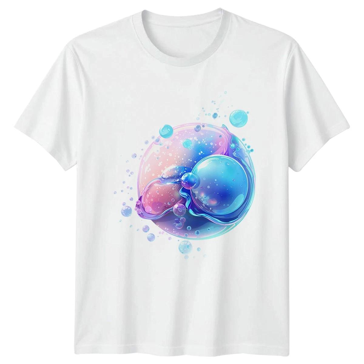 Abstract Water Bubble T-Shirt Undersea Nature Gift For Him And Her S