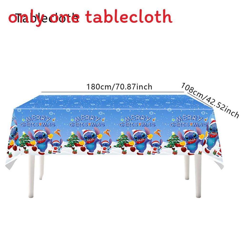 Stitch Tablecloth Party With Waterresistant Material For Kids Decor Birthday