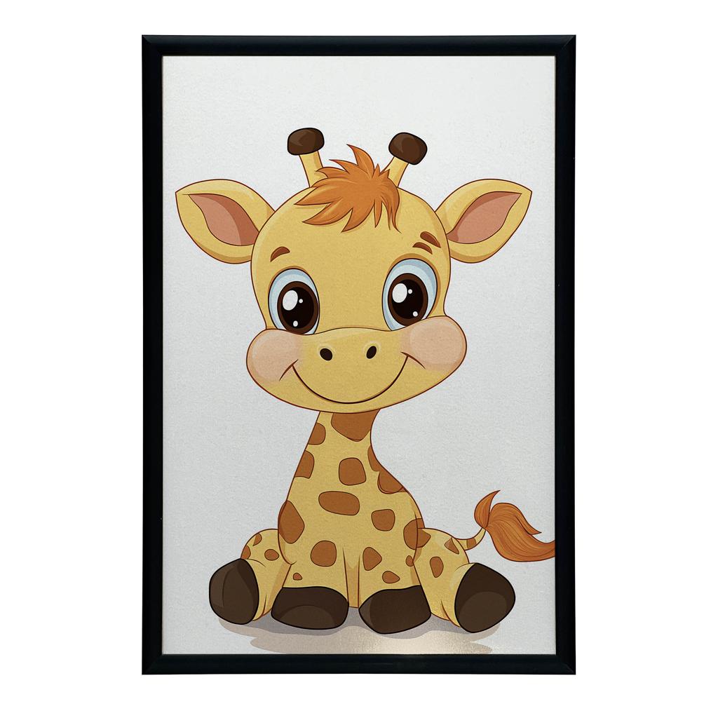 Żyrafka - Plakat Dekoracyjny Żyrafka - Plakat Dekoracyjny, 70X100 Cm, Bez Ramy, Papier Matowy 230 Gsm