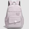 Schoolbag new high-value simple schoolbag versatile casual girls backpack large capacity junior high school student backpack