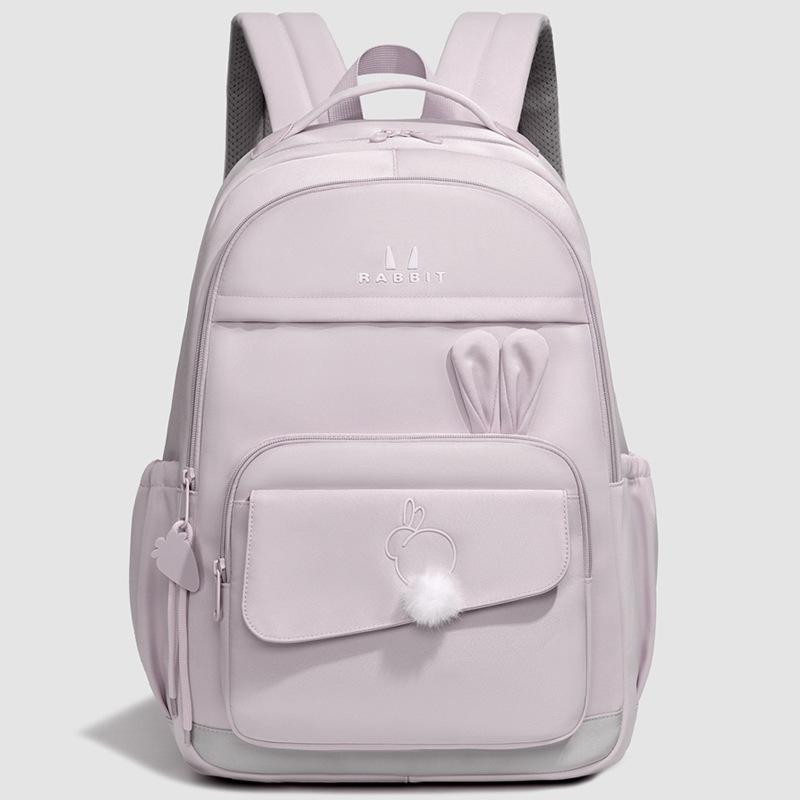 Schoolbag new high-value simple schoolbag versatile casual girls backpack large capacity junior high school student backpack