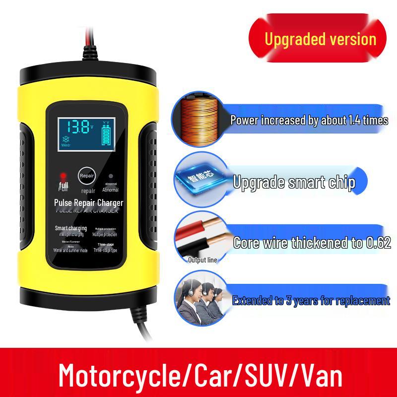 Fully Automatic 12V/24V Car and Motorcycle Battery Charger