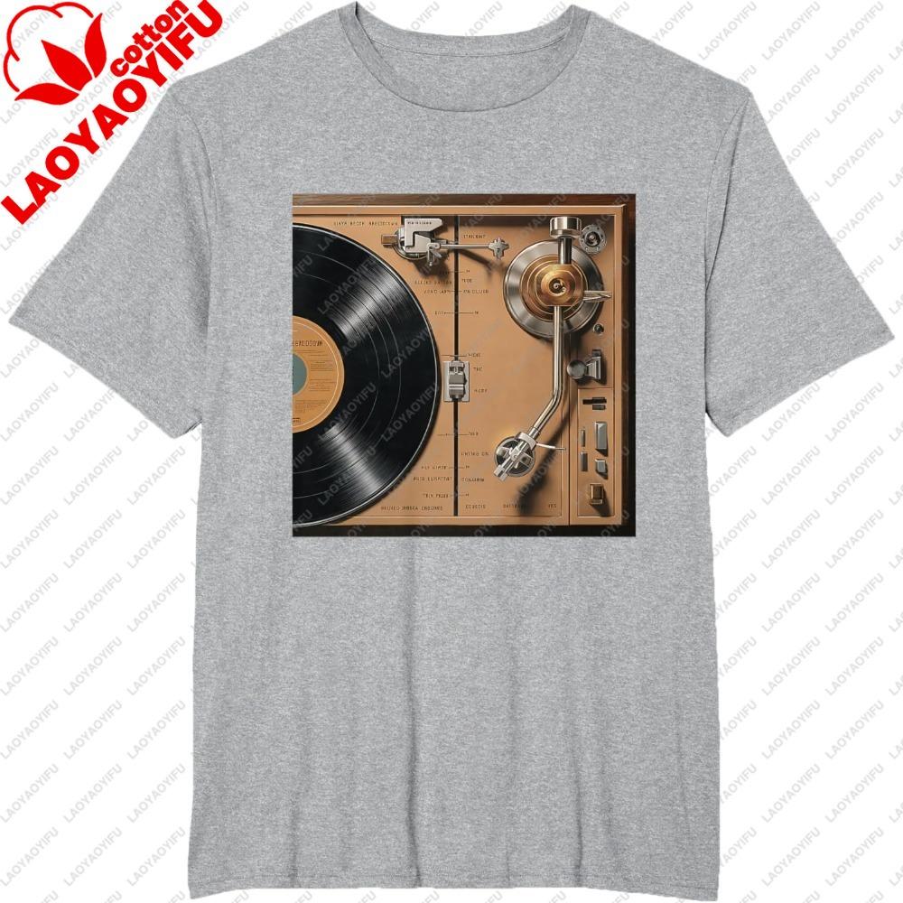 Old School Hip Hop Vinyl Record Turntable Anatomy TShirt Oversized T Shirt Anime Clothes Harajuku Unisex Clothing