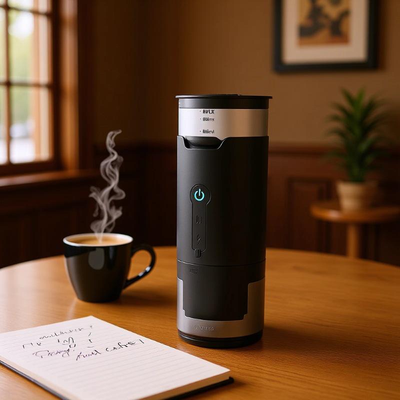 Compact Automatic Travel Espresso Machine with Pump Pressure