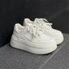 Leather Velvet Little White Shoes For Women'S Winter New Versatile Height Increase Sports And Leisure White Board Shoes For Women And Women