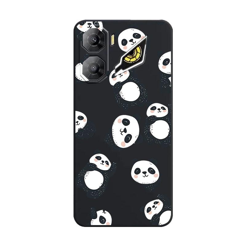 Für Nubia Neo 3 5G Cartoon Muster Stoßfestes Silikon Weiche Hülle Für Nubia Neo 3 Blume Vintage Stil TPU Stoßstange Rückseite
